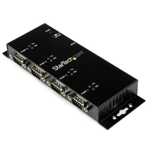Star Tech USB Serial Hub - 4Port USB to DB9 RS232 Serial Adapter Hub