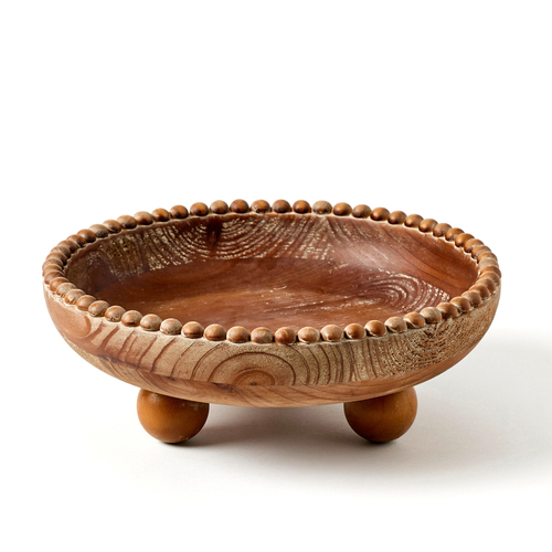 Pilbeam Living Wood Woodland Bowl Home Decor Walnut 30cm