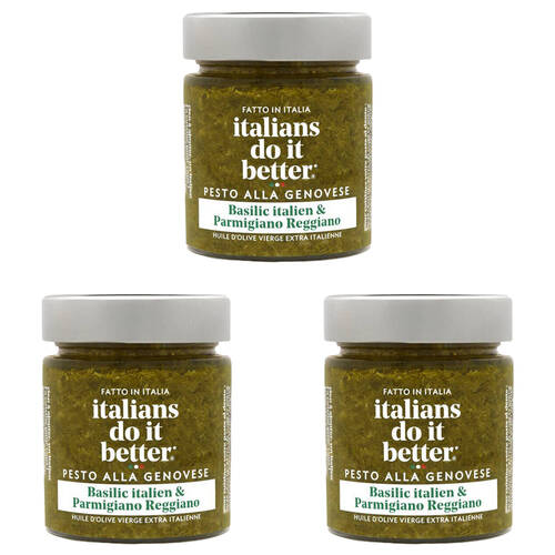 3PK Hot Shots Italians Do It Better Pesto Alla Genovese 135g Cooking Seasoning