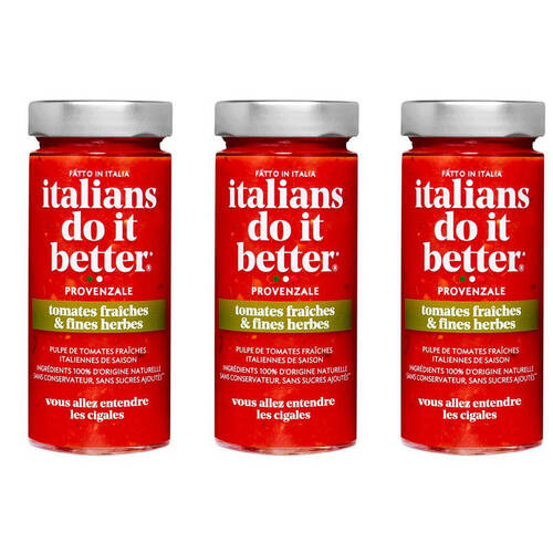3PK Hot Shots Italians Do It Better Provenzale Herbs & Spices 290g Cooking Seasoning