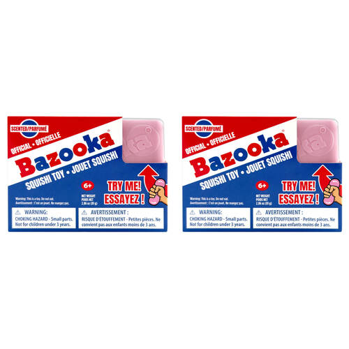 2PK Incredible Group Bazooka Joe Gum Squishi Toy 10x8cm - Assorted 6y+