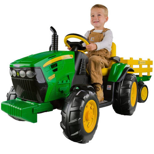 John Deere Electric Ride On Ground Force Tractor Toy 