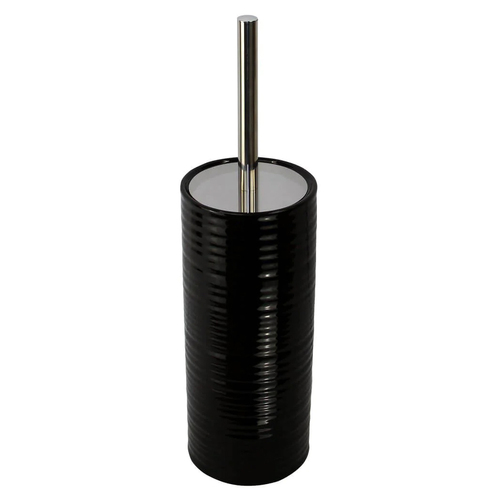 Butlers Hush Toilet Brush w/Ceramic Holder Black 10.5x10.5x38cm