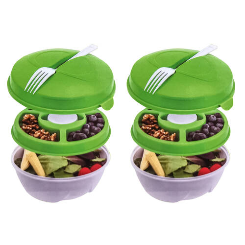 2x 5pc Innovative Living Salad Bowl Kit