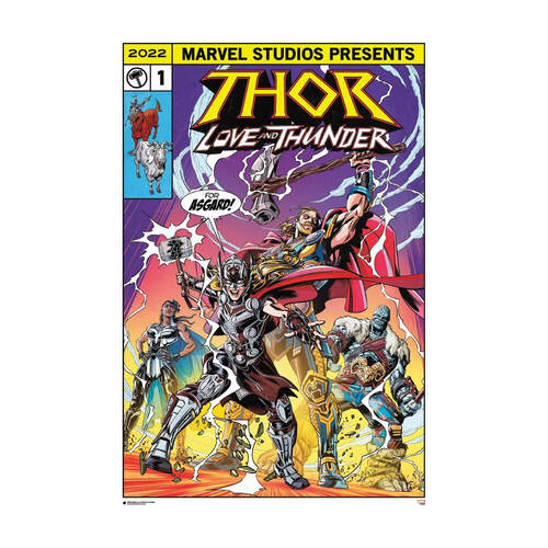 Marvel MCU Thor Love and Thunder Comic Poster 91.5x61cm