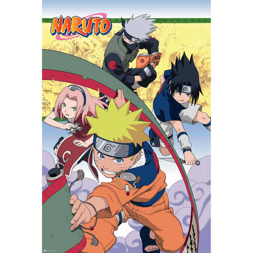 Naruto Shippuden Naruto Classic Team 7 Poster 91.5x61cm