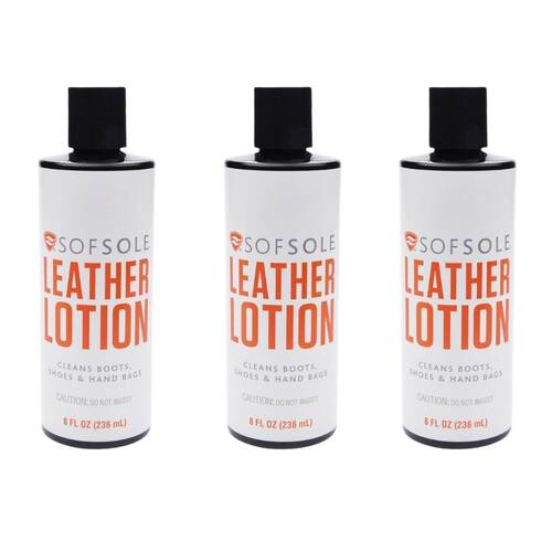 3PK Sof Sole 3oz White Sport Polish No-mess Liquid Cleaner