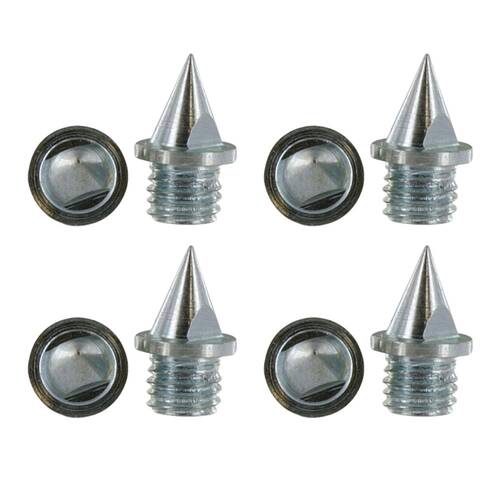 4x 14pc Sof Sole Track Cleat Pyramid Needle Shoe Spikes 1/4" w/ Wrench