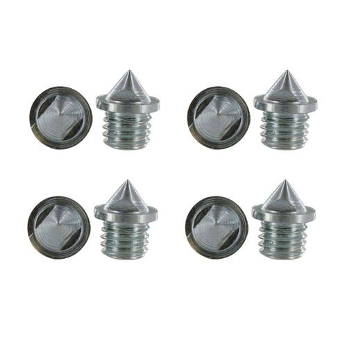 4x 14pc Sof Sole Track Cleat Pyramid Needle Shoe Spikes 1/8" w/ Wrench