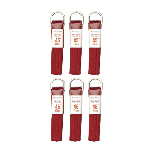 6PK SofSole Athletic Oval Sport Shoe 45" Laces - Royal