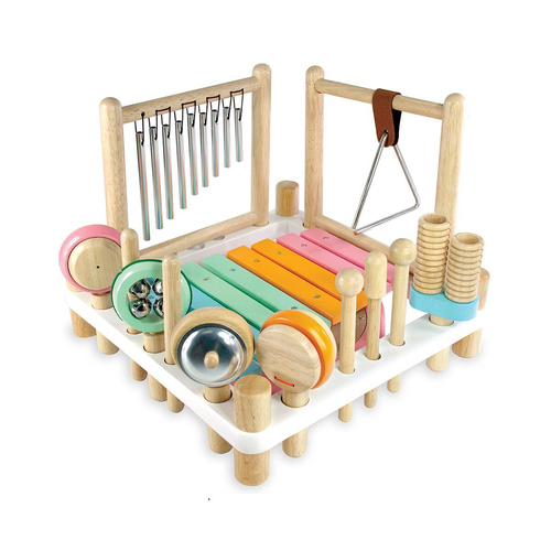 Im Toy Melody Mix Wooden 32.5cm Musical Instrument Pastel Kids Toy Set 3+