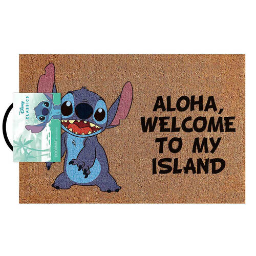 Disney Lilo & Stitch Aloha Doormat 40x60cm Home Frontdoor Mat