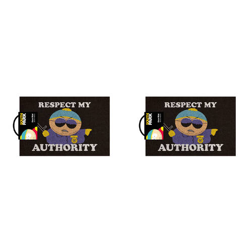 2PK South Park Respect My Authority Doormat 40x60cm Home Frontdoor Mat