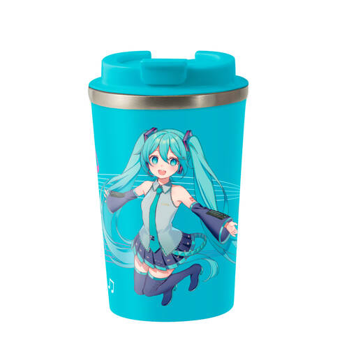 Hatsune Miku Jump Insulated Metal Travel Drinking Mug 350mL Blue
