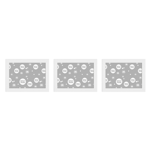 3PK Frames & Hangers Wall Hanging Sleek A5 Slim Frame White 