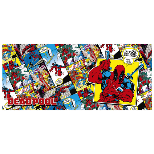 Deadpool Comic Covers Gaming Desk/Mouse Mat Rectangle 90x40cm - XXL