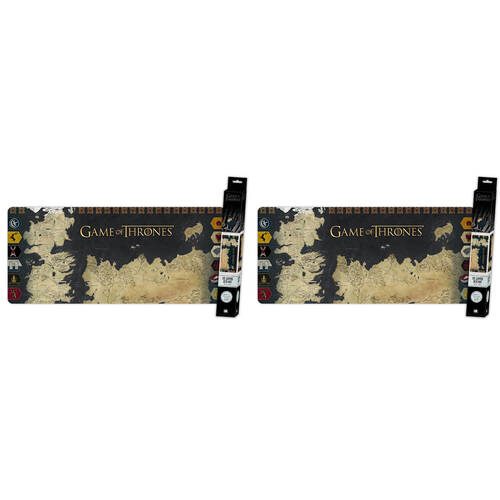 2PK Blockbuster Game of Thrones Westeros Map Gaming Keyboard and Mouse Mat XXL