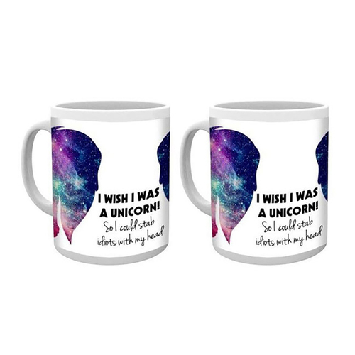 2PK Unicorn I Wish I Was Cosmic Mug