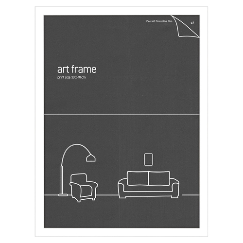 Frames & Hangers Wall Hanging Sleek 30x40cm Picture Poster Frame White