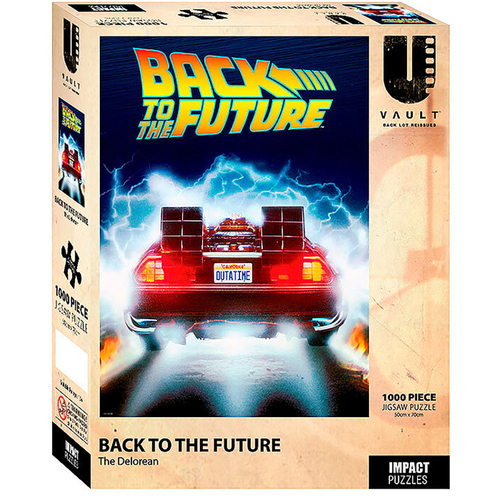 1000pc Back To The Future The Delorean Themed Puzzle 50x70cm 3y+