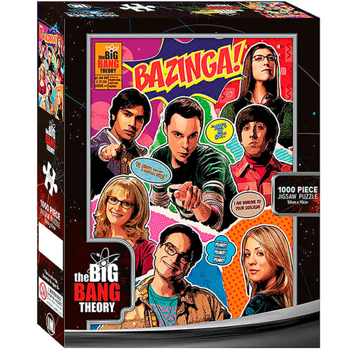 1000pc The Big Bang Theory Cast Puzzle 50x70cm 3y+
