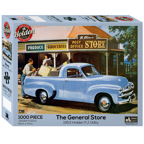 1000pc Holden Holden Grocery Store FJ Jigsaw Puzzle Blue Car 50x70cm 3y+