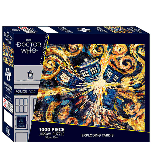 1000pc Doctor Who Exploding Tardis Themed Jigsaw Puzzle 50x70cm 3y+