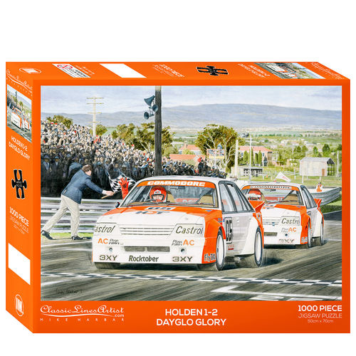 1000pc Classic Lines Artist 1984 Bathurst Holden VK Commodore Puzzle 50x70cm 3y+