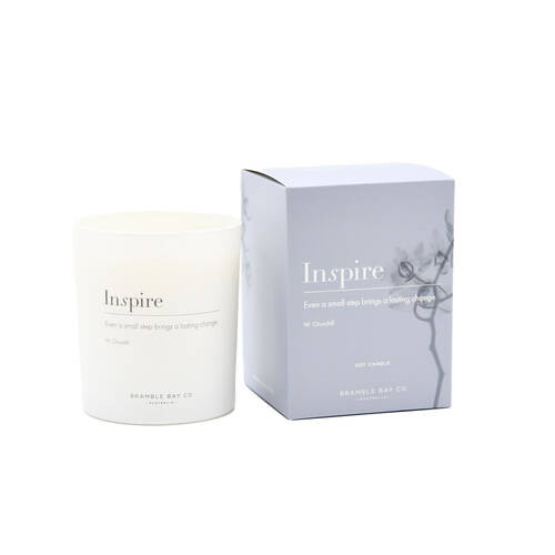 Bramble Bay Inspire Candle Lime Coconut and Vanilla Scented Inspirational