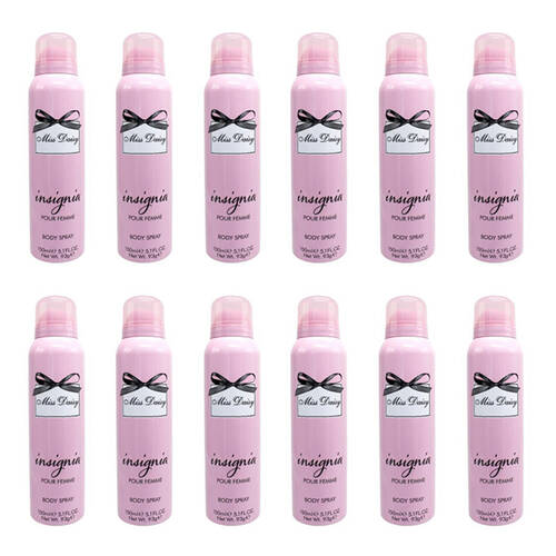12PK Insignia Women's Body Spray Miss Daisy 150ml Daily Fragrance Mist