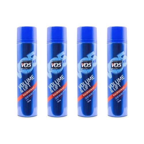 4PK V05 Volume & Lift Hairspray Styling Hair Spray Firm Hold 200g