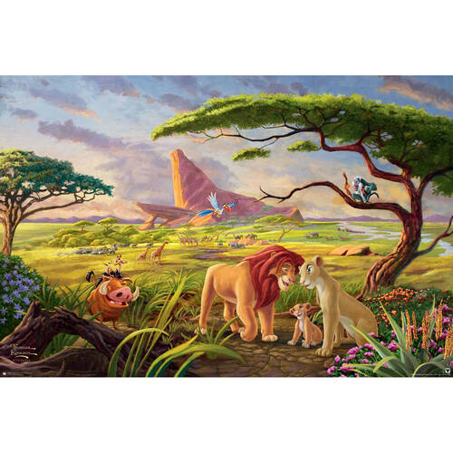Disney Thomas Kinkade Lion King Poster Wall Decor 91x61cm