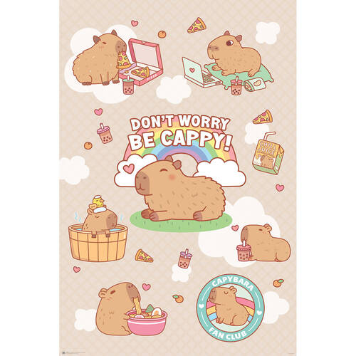 Capybara Collage Regular Children Wall Poster/Print 61 x 91.5cm