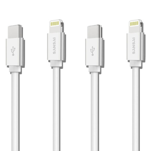 2PK Sansai USB-C to 8 Pin Cable 1.2M Data Transfer Cable