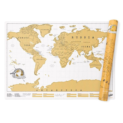 Luckies Scratch Map 82.5 x 59.4cm