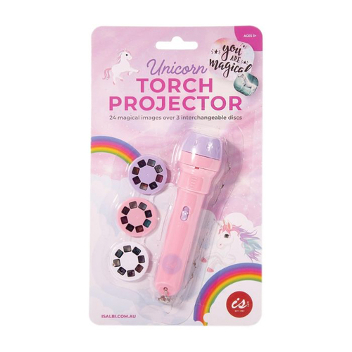 Isgift Torch Projector Unicorn Fantasy Toy Pink 3x3x12.5cm