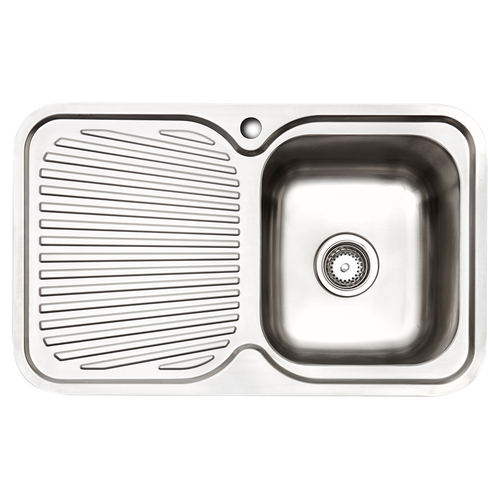 IAG Appliances Single Right Hand Bowl Home Sink With Drainer