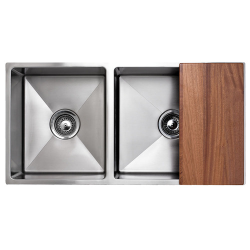 IAG Appliances Double U-Mount Square Sink Kit Stainless Steel