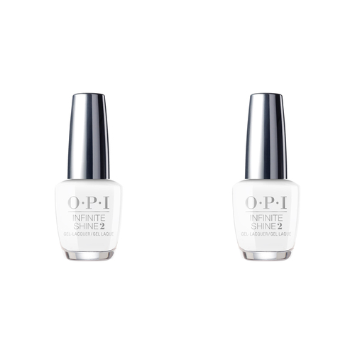 2PK OPI Infinite Shine Long Wear Lacquer Nail Polish Alpine Snow 15ml