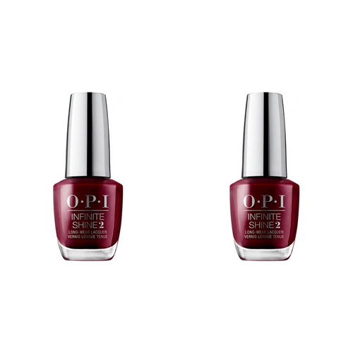 2PK OPI Infinite Shine Long Wear Lacquer Nail Polish Malaga Wine 15ml