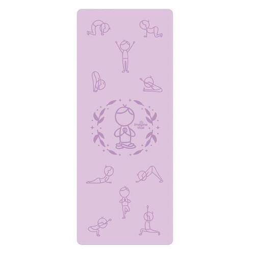 Imagine That Sun Salutation Eco Fitness Exercise Yoga Mat 150x61cm Purple