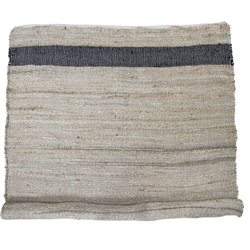 LVD Jute Area Rug Home/Bathroom Decor 200x300cm Charcoal Border