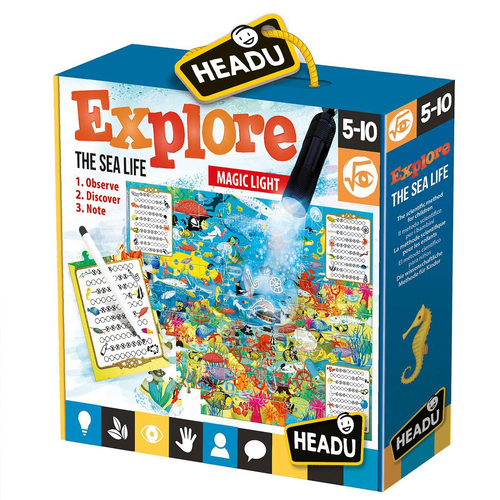 Headu Explore the Sea Life Kids Interactive Activity Puzzle 5y+