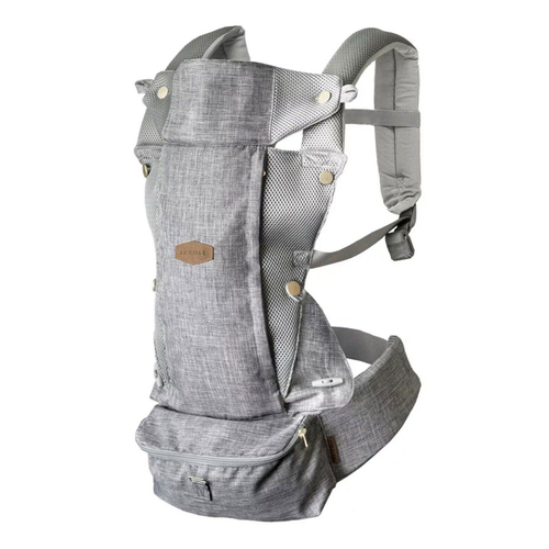 JJ Cole Peek 5 Position Strap Baby Carrier Heather Grey