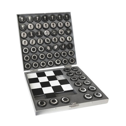 Chess Board Set w/ Magnetic  Pieces