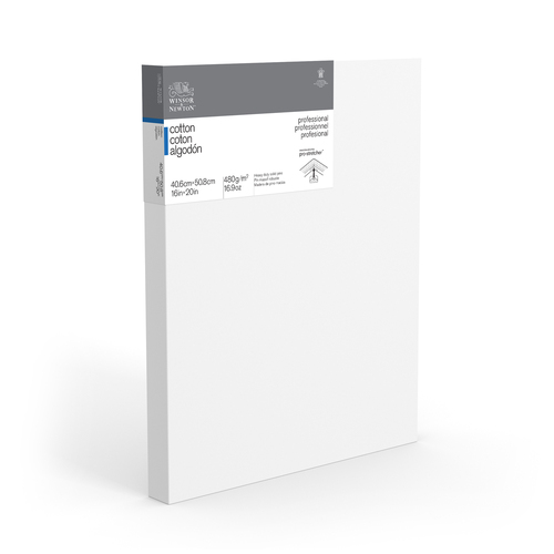 Winsor & Newton Professional 1.5" Thick Edge 16x20" Cotton Canvas - White