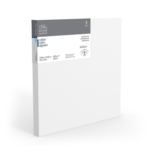 Winsor & Newton Professional 1.5" Thick Edge 20x20" Cotton Canvas - White