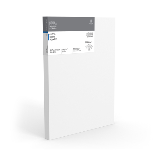 Winsor & Newton Professional 1.5" Thick Edge 18x24" Cotton Canvas - White