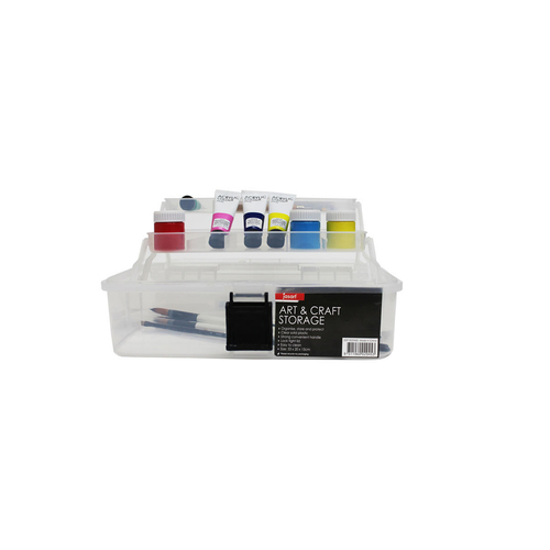 Jasart Art/Craft Storage Organiser Box 33x20cm - Clear