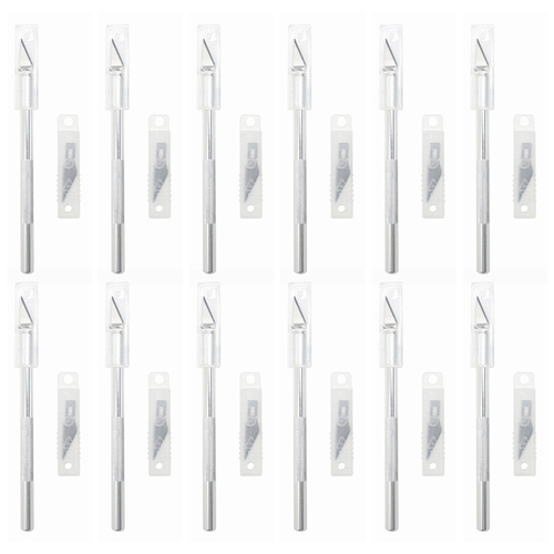 12x 10pc Kent Craft Knife Blades Home Craft Cutting Set